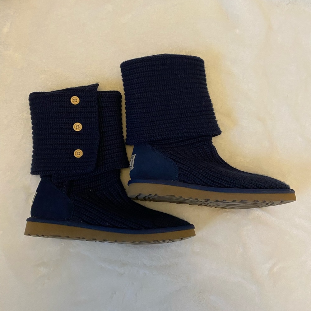 Navy knit cardy Uggs